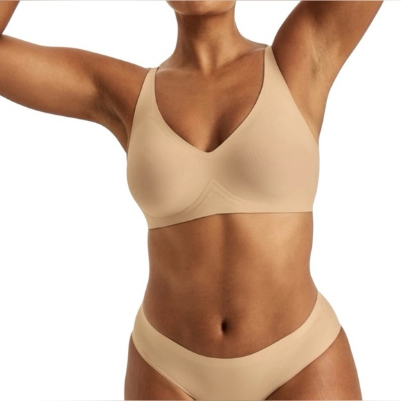 Knix Wireless Comfort Plunging Neckline Bra S NWT - Picture 1 of 7